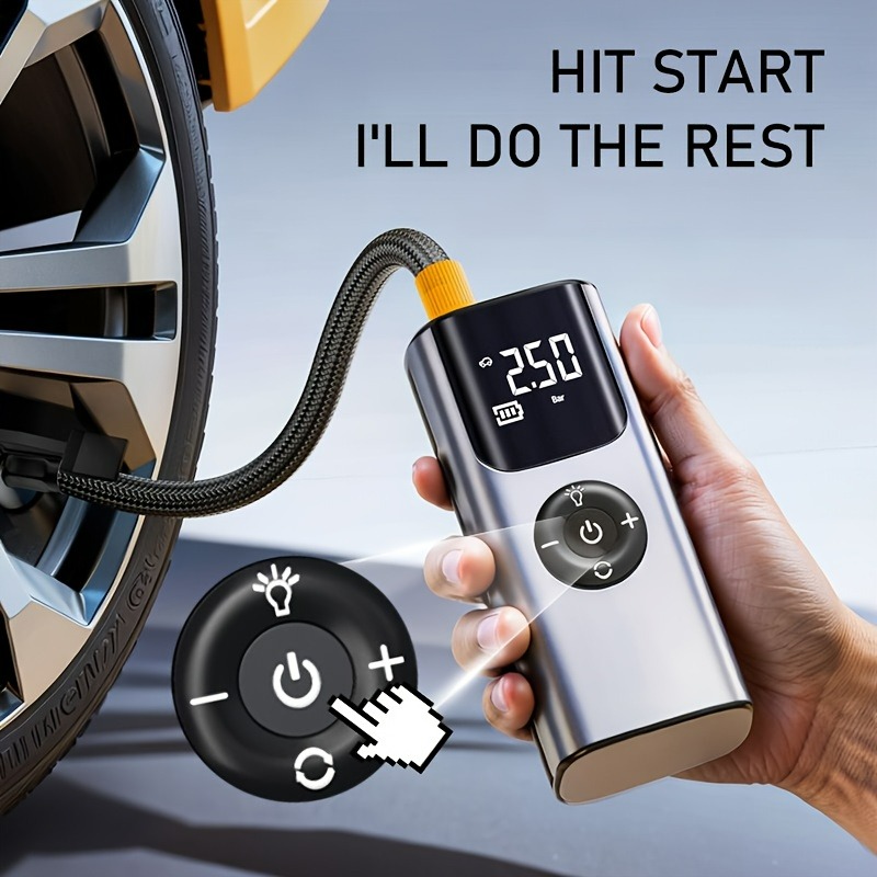 Portable Car Air Pump Tire Inf - Air Compressor Portable 评论和价格
