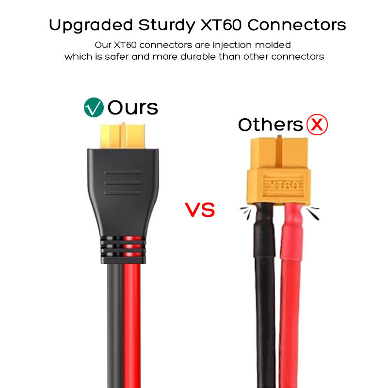 1.5m or 1m 14AWG Solar to XT60 - Outdoor Power Station 评论和价格