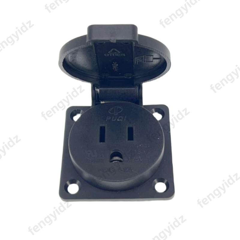 Black 125V 15A 20A IP44 CE Ame - Outdoor Power Outlet Waterproof 评论和价格