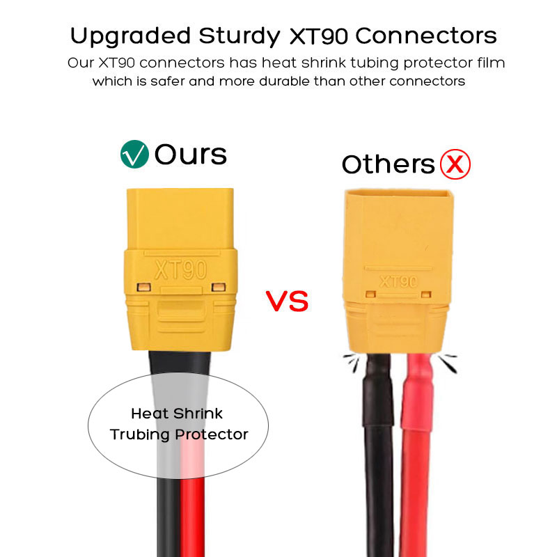 XT90 Male to XT90 Female Cable - Outdoor Power Station 评论和价格