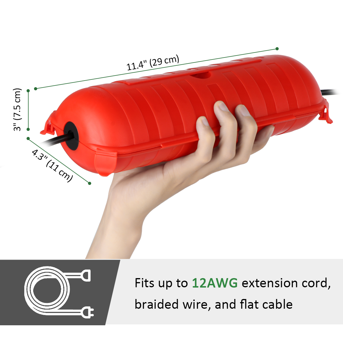 Weatherproof IP54 Outdoor Exte - Outdoor Power Outlet Waterproof 评论和价格