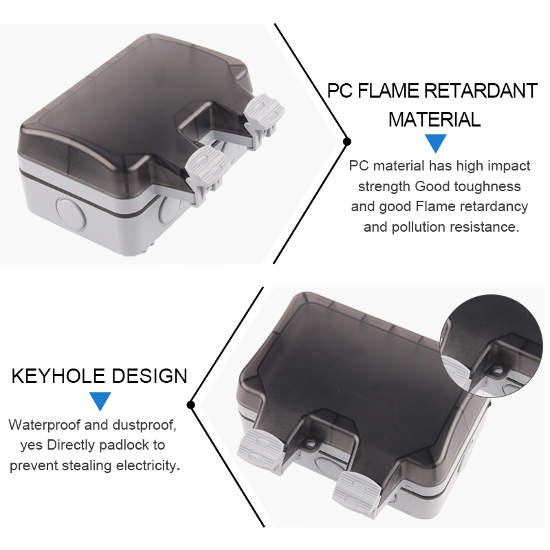 IP66 EU Germany Standard Water - Outdoor Power Outlet Waterproof 评论和价格