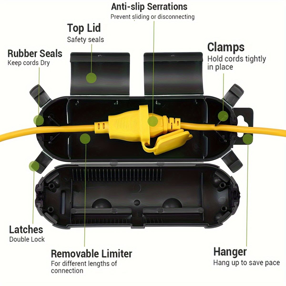 Extension Cord Plug Connection - Outdoor Power Hub 评论和价格