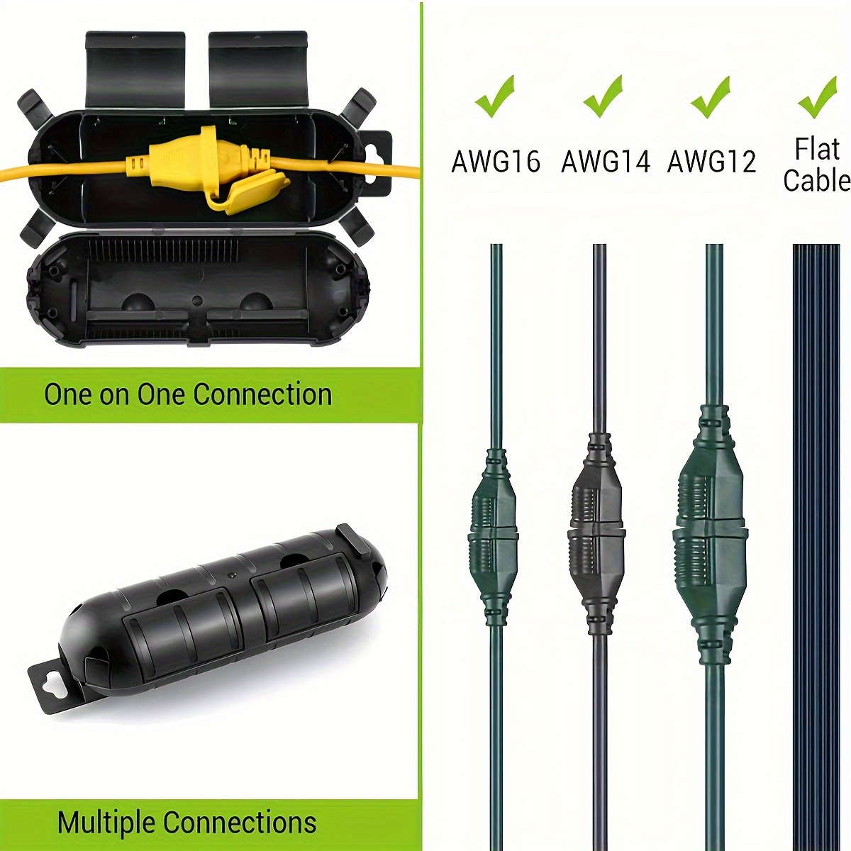 Extension Cord Plug Connection - Outdoor Power Hub 评论和价格