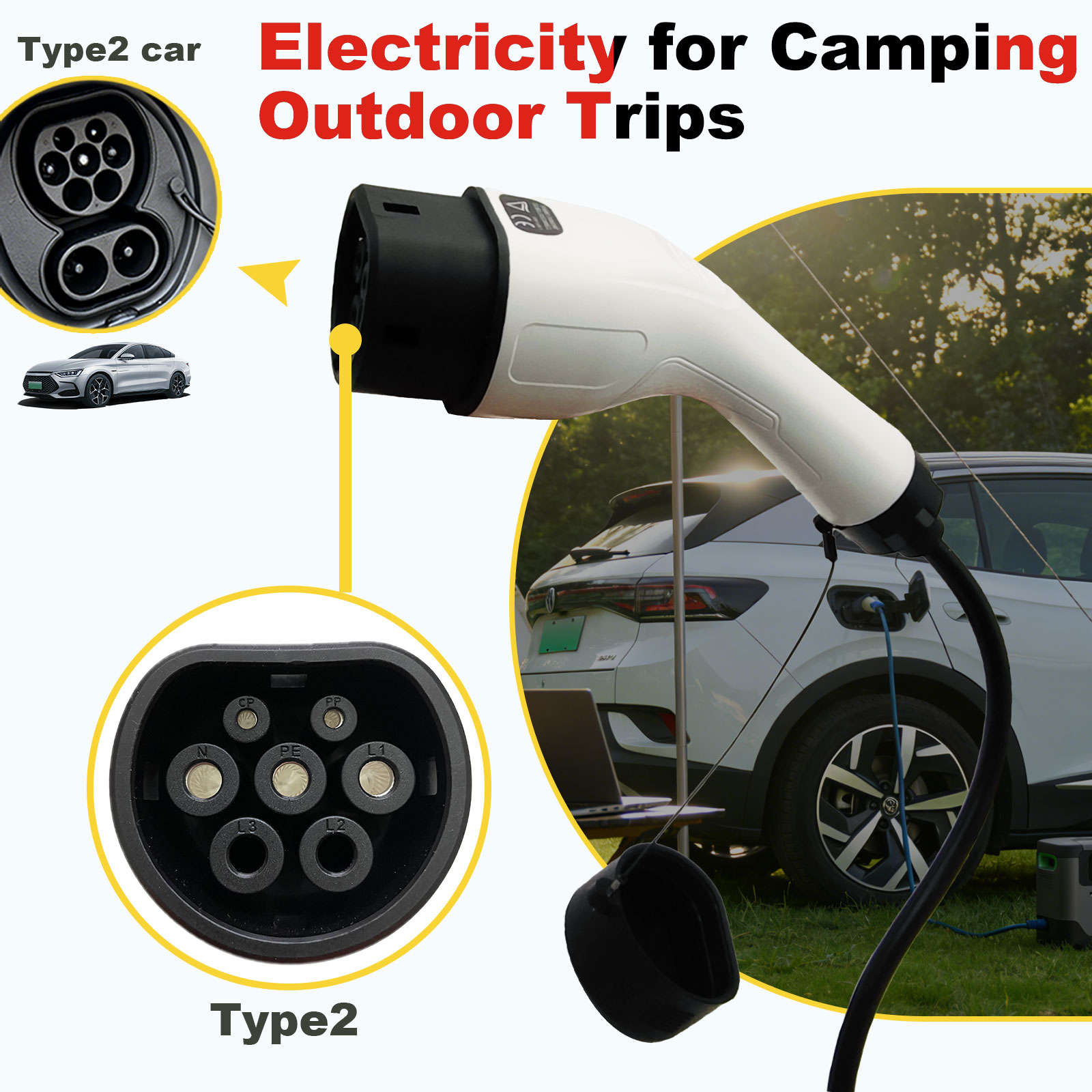 Type2 V2L Discharge Adapter 16 - Outdoor Power Station 评论和价格