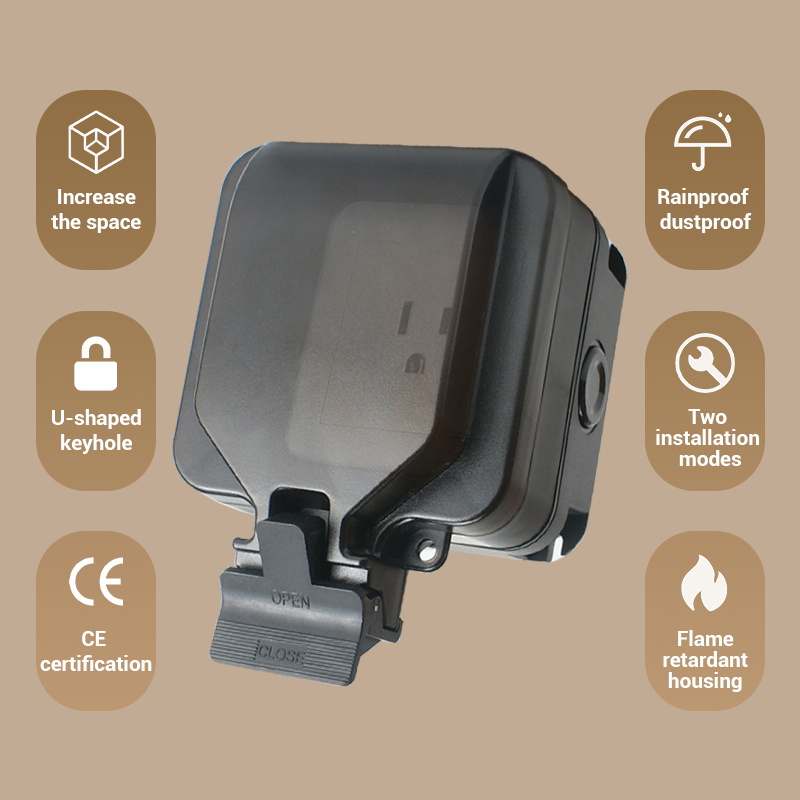 Avoir IP66 Wall Waterproof Soc - Outdoor Power Outlet Waterproof 评论和价格