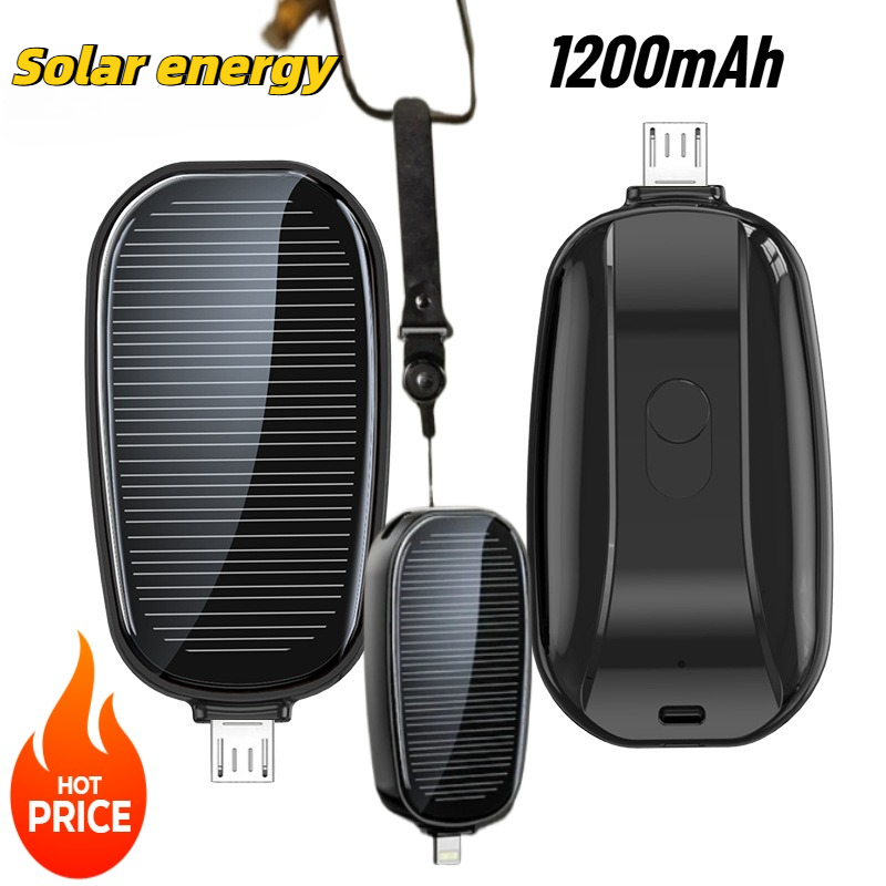 1200mAh Solar Mini Power Bank  - Outdoor Power Hub 评论和价格