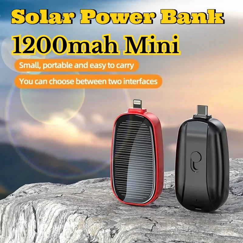 1200mAh Solar Mini Power Bank  - Outdoor Power Hub 评论和价格