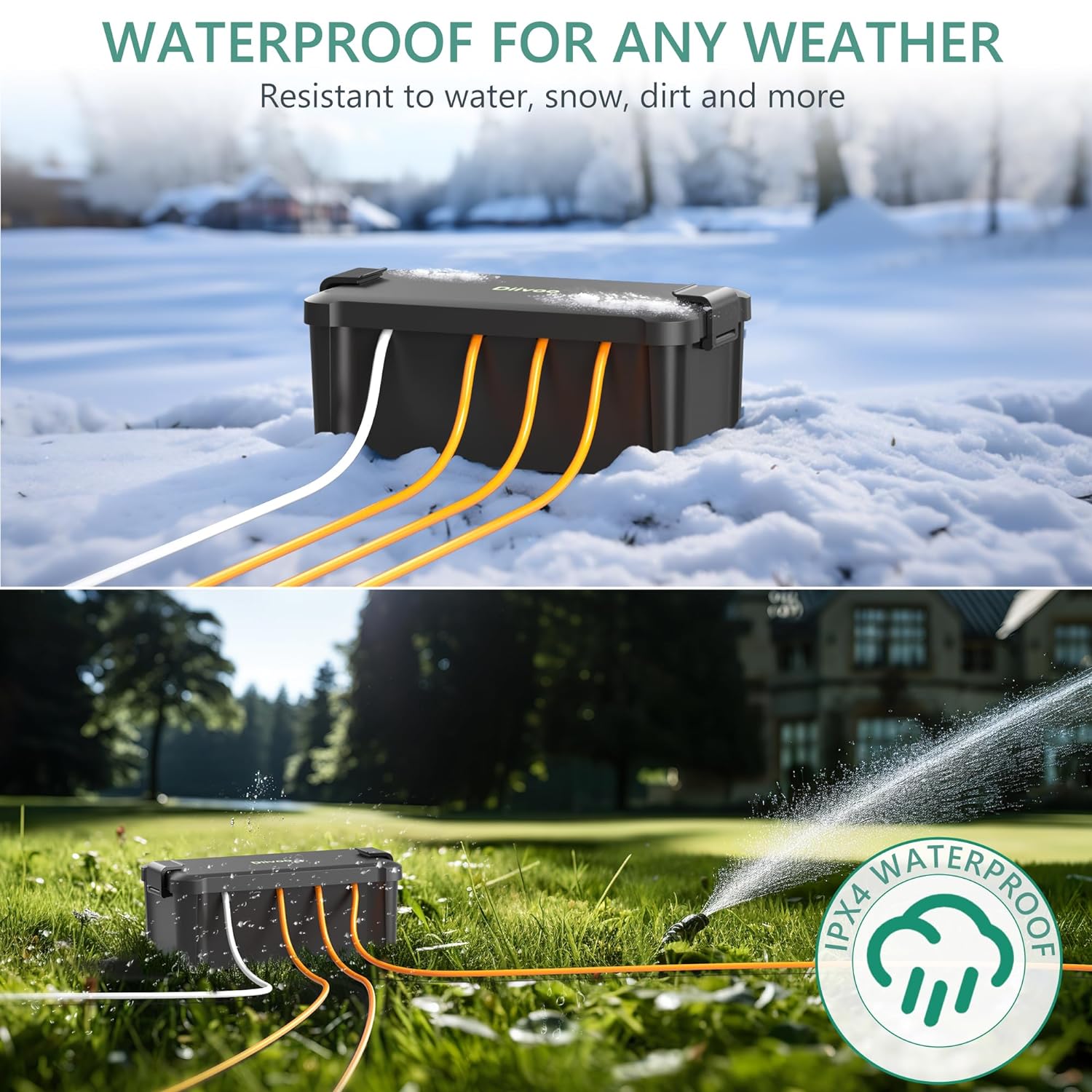 Diivoo Outdoor Waterproof Elec - Outdoor Power Outlet Waterproof 评论和价格