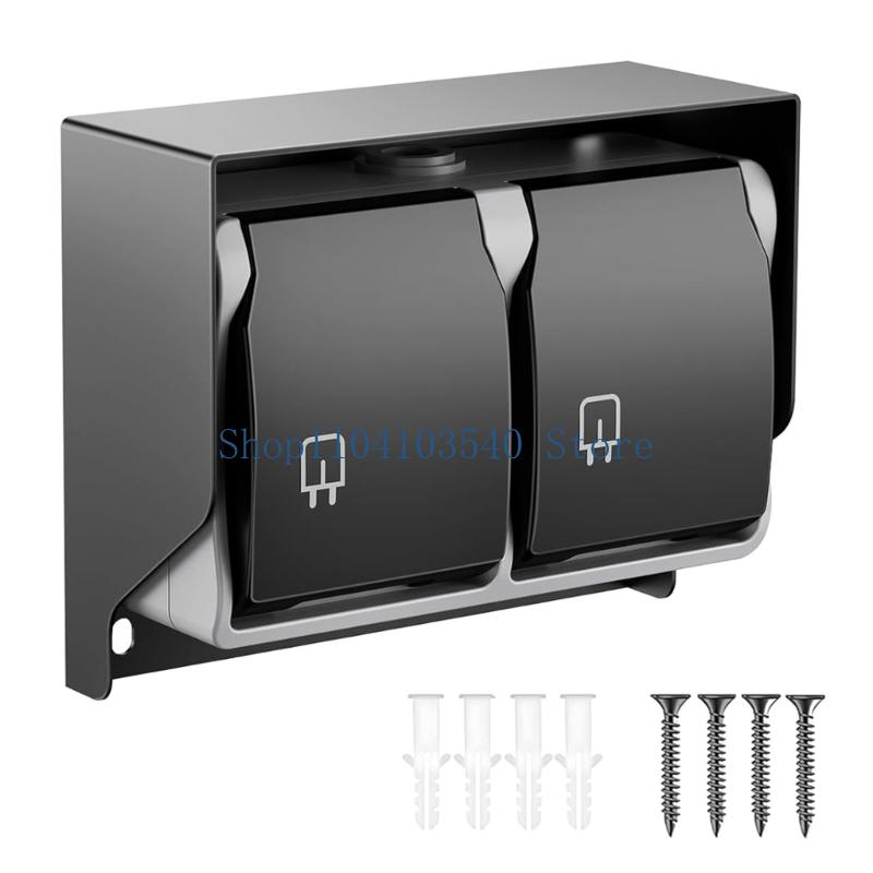 02DC 2 Gang Waterproof Outlet  - Outdoor Power Outlet Waterproof 评论和价格