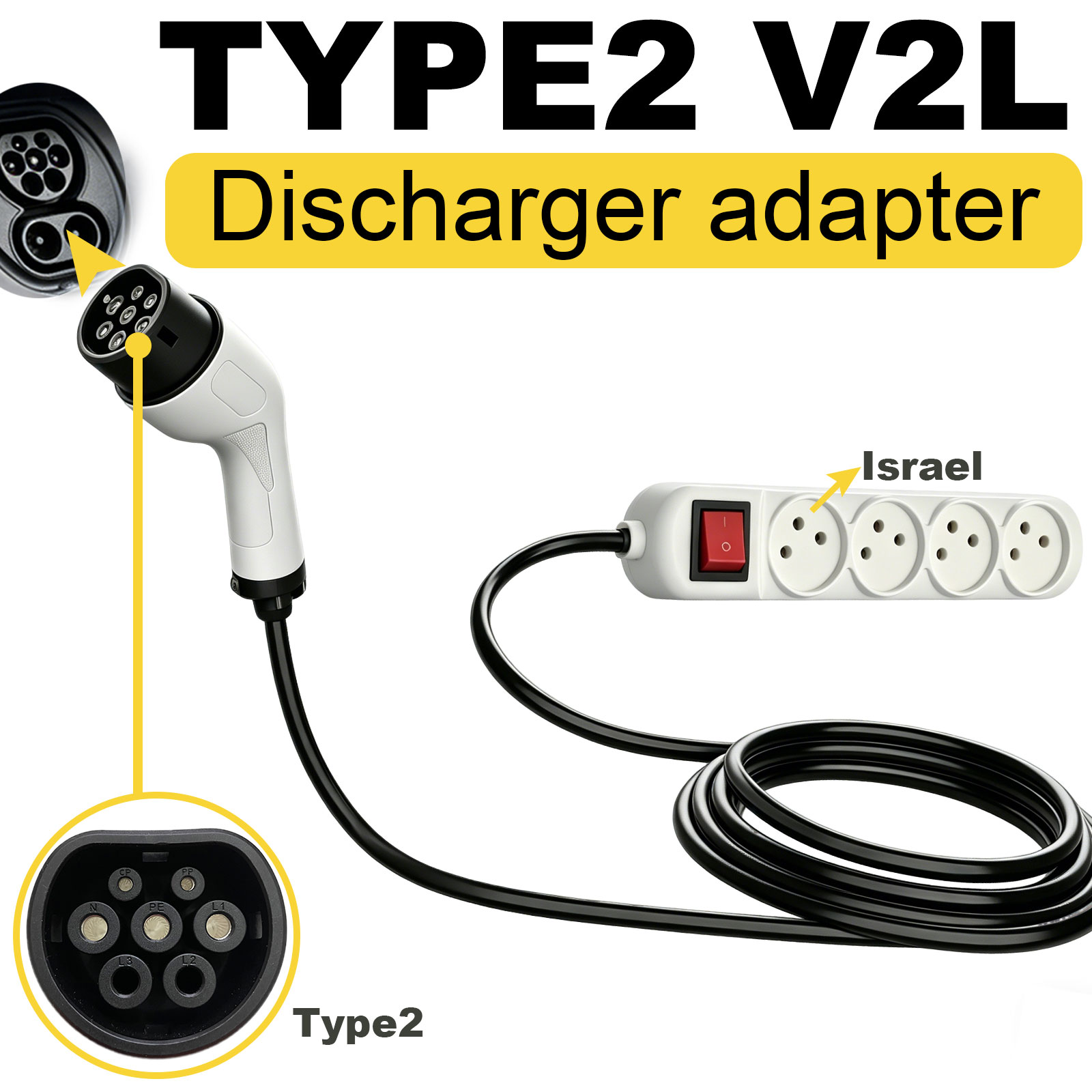Type2 V2L Discharge Adapter Is - Outdoor Power Station 评论和价格