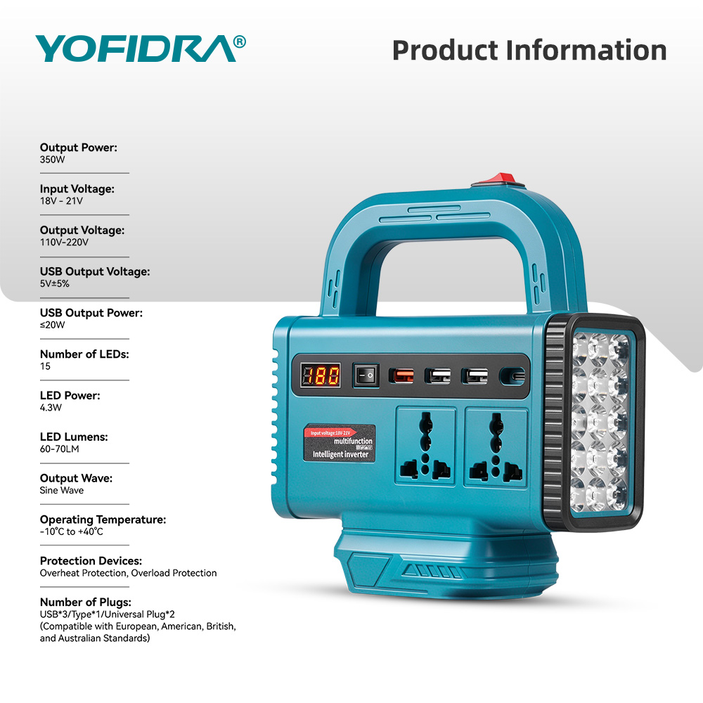 YOFIDRA 220V Portable Power In - Outdoor Power Hub 评论和价格