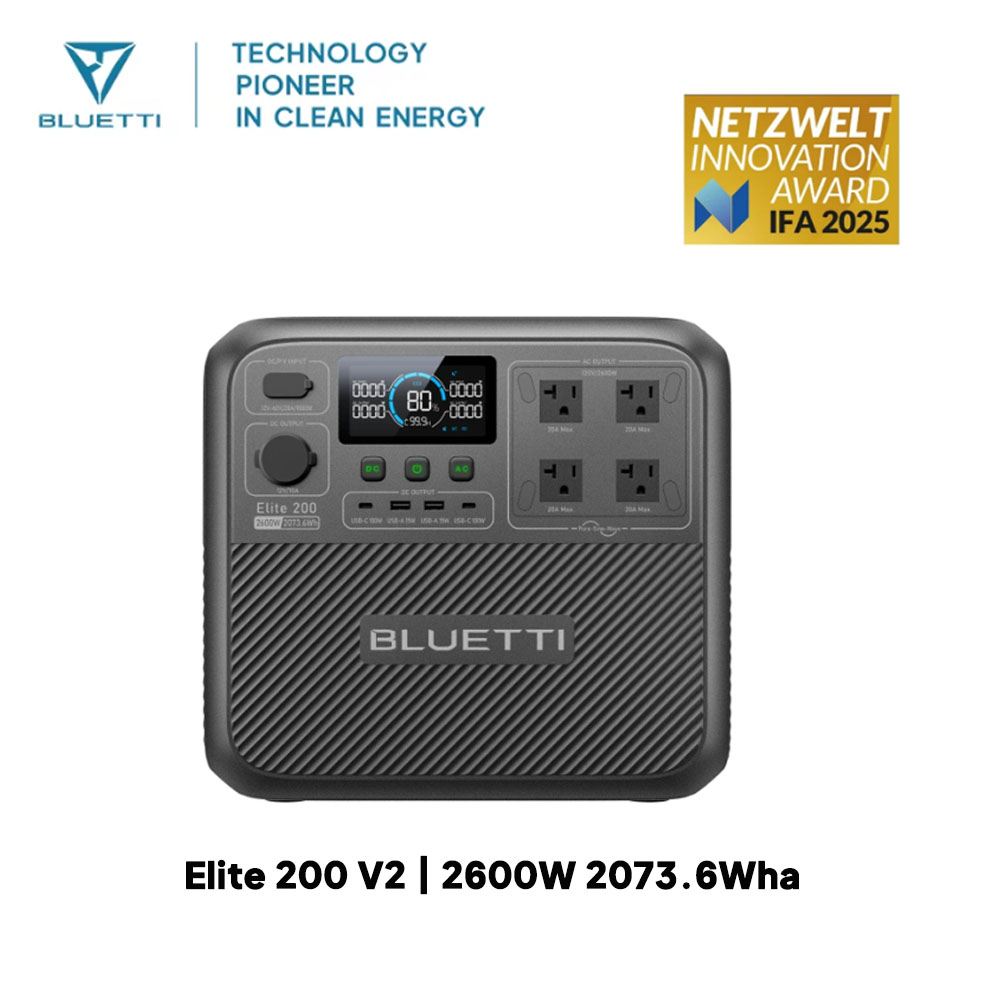 【Renew】BLUETTI Elite 200 V2 Po - Outdoor Power Station 评论和价格