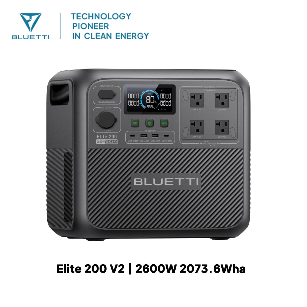【Renew】BLUETTI Elite 200 V2 Po - Outdoor Power Station 评论和价格