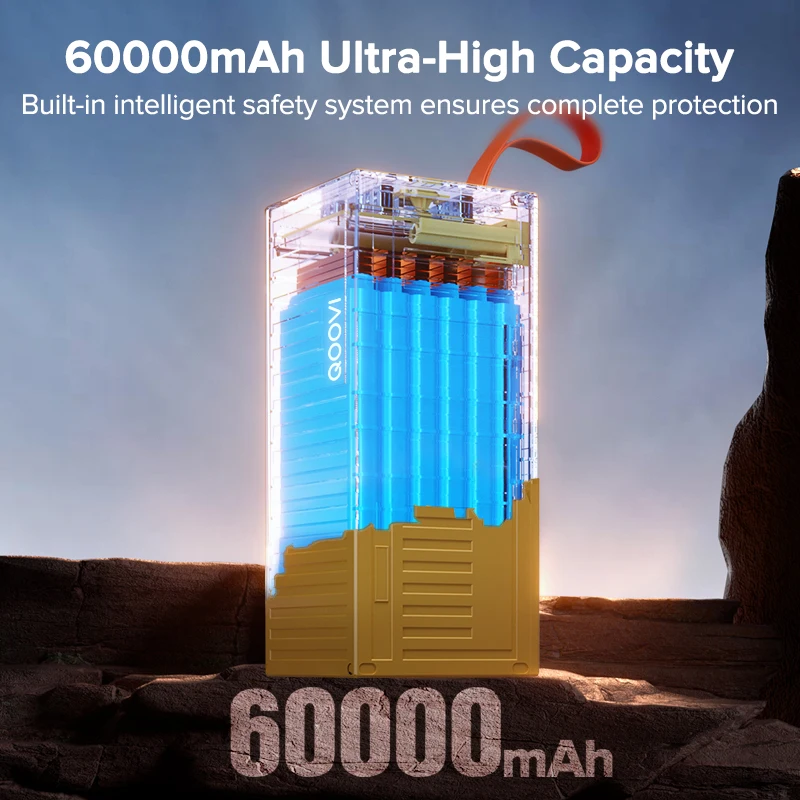 QOOVI 60000mAh Power Bank 22.5 - Outdoor Power Hub 评论和价格